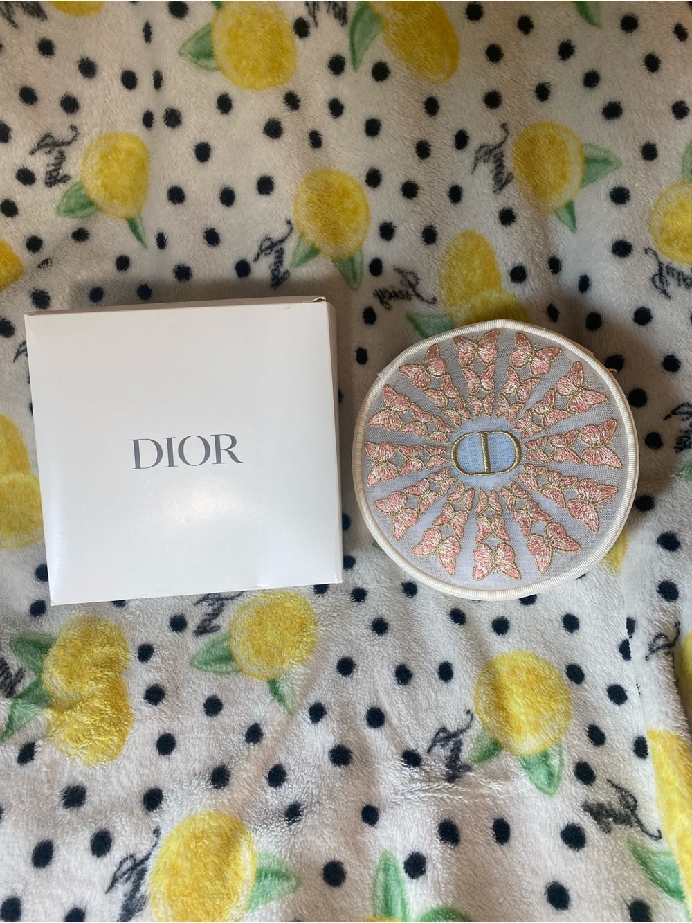 Dior White Trousse Pouch
